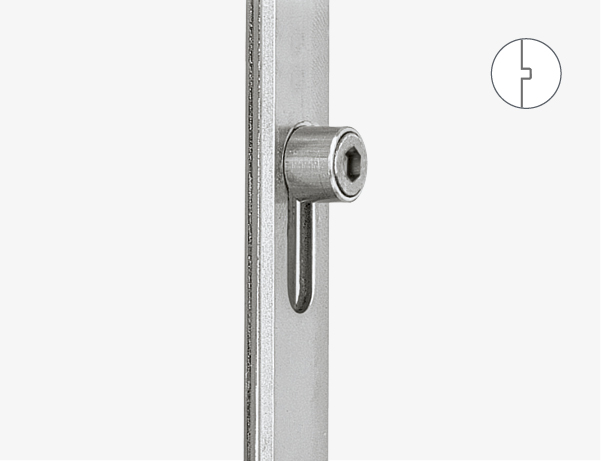 Versione con catenaccio e nottolino a rullo