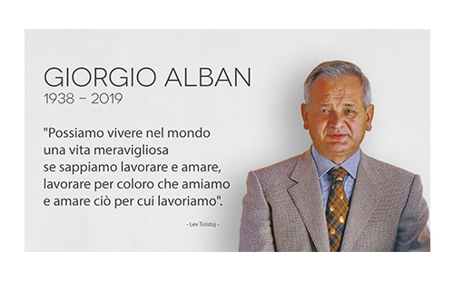 GIORGIO ALBAN: 1938-2019